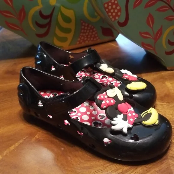 DISNEY MINNIE/MICKEY MOUSE JELLY CHARACTER FLATS.....Size: 11 - Picture 2 of 5